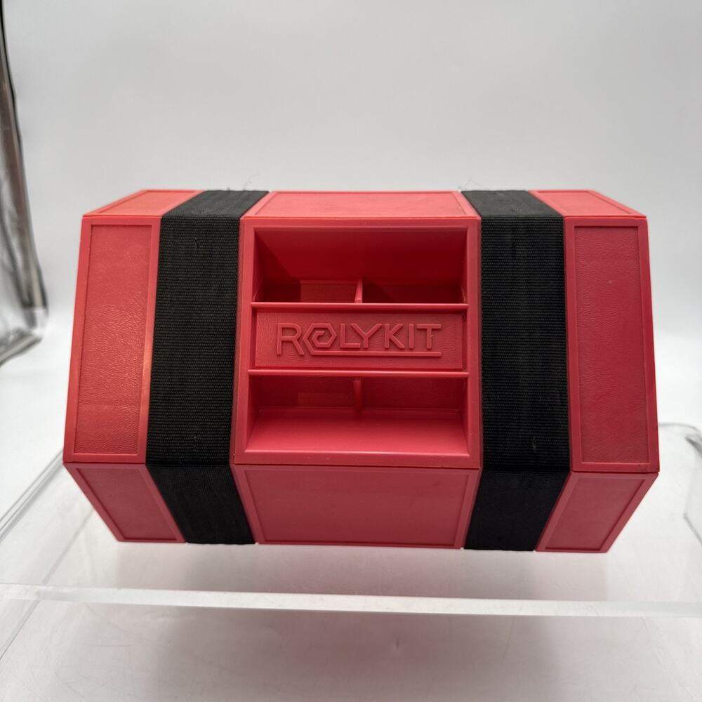 Rolykit Portable Red Tool Box Organizer Parts Sewing Crafts Fishing 42-in